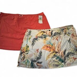 Jantzen White Floral Skirt​